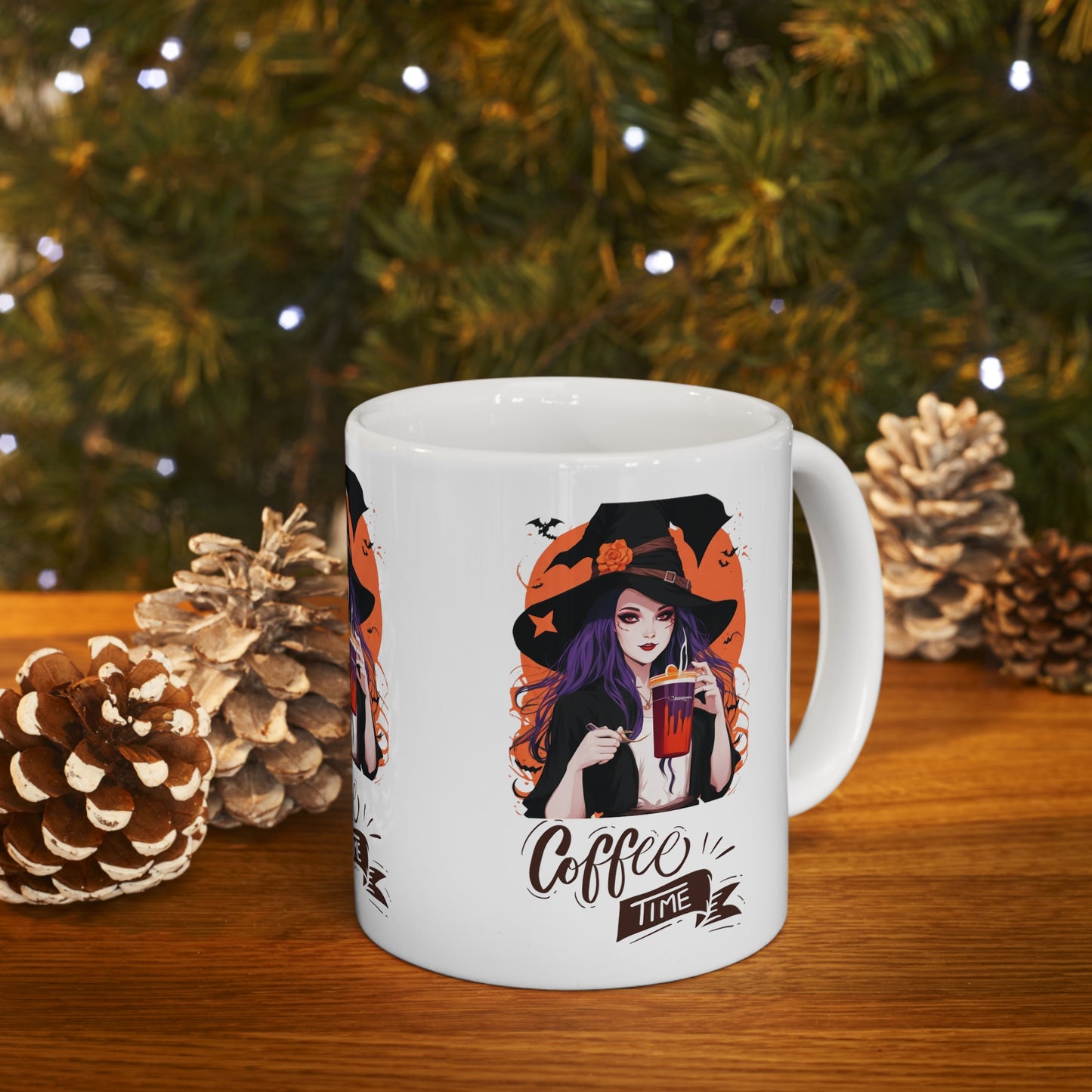 Mug en céramique 11oz - Sorcière d'Halloween - 03
