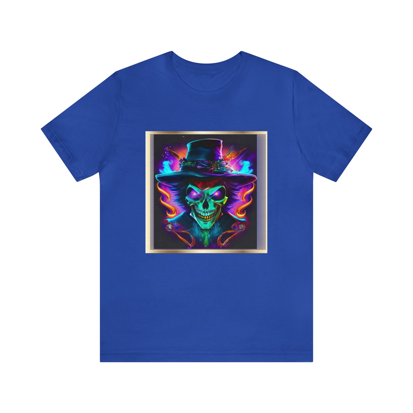 Camiseta de manga corta unisex Jersey - Calaveras de brujas de Halloween - 09