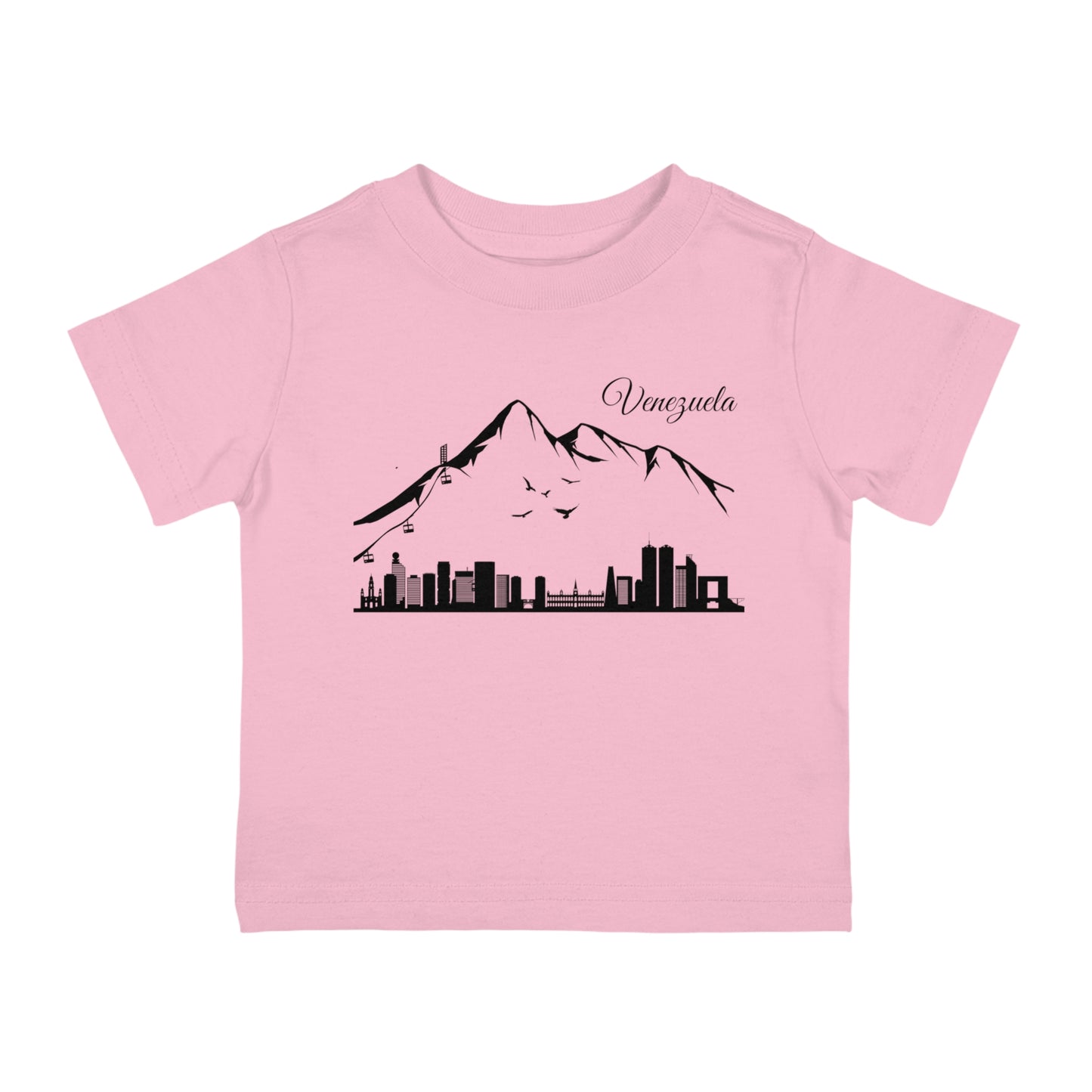 Camiseta Infantil Jersey de Algodón - Silueta de Caracas