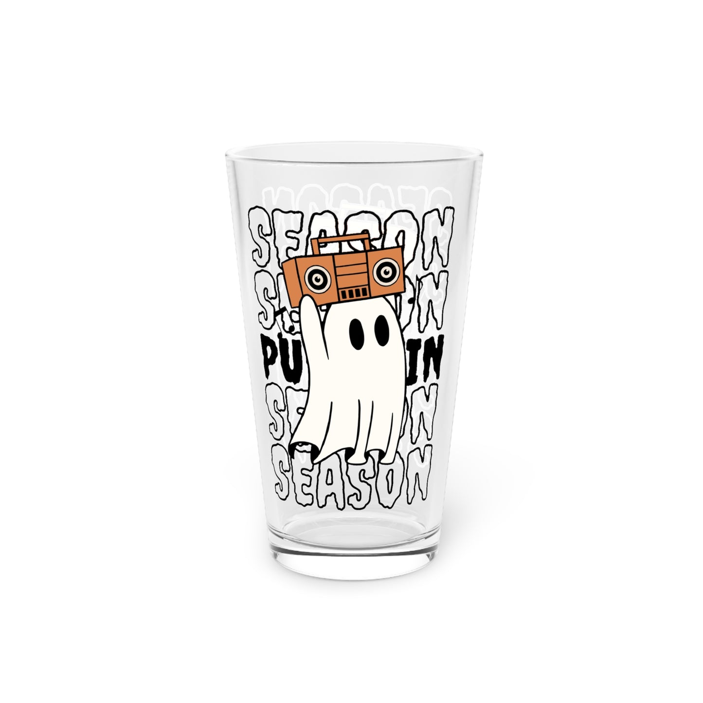 Vaso de pinta, 16 oz - Halloween - Pequeño fantasma - 15