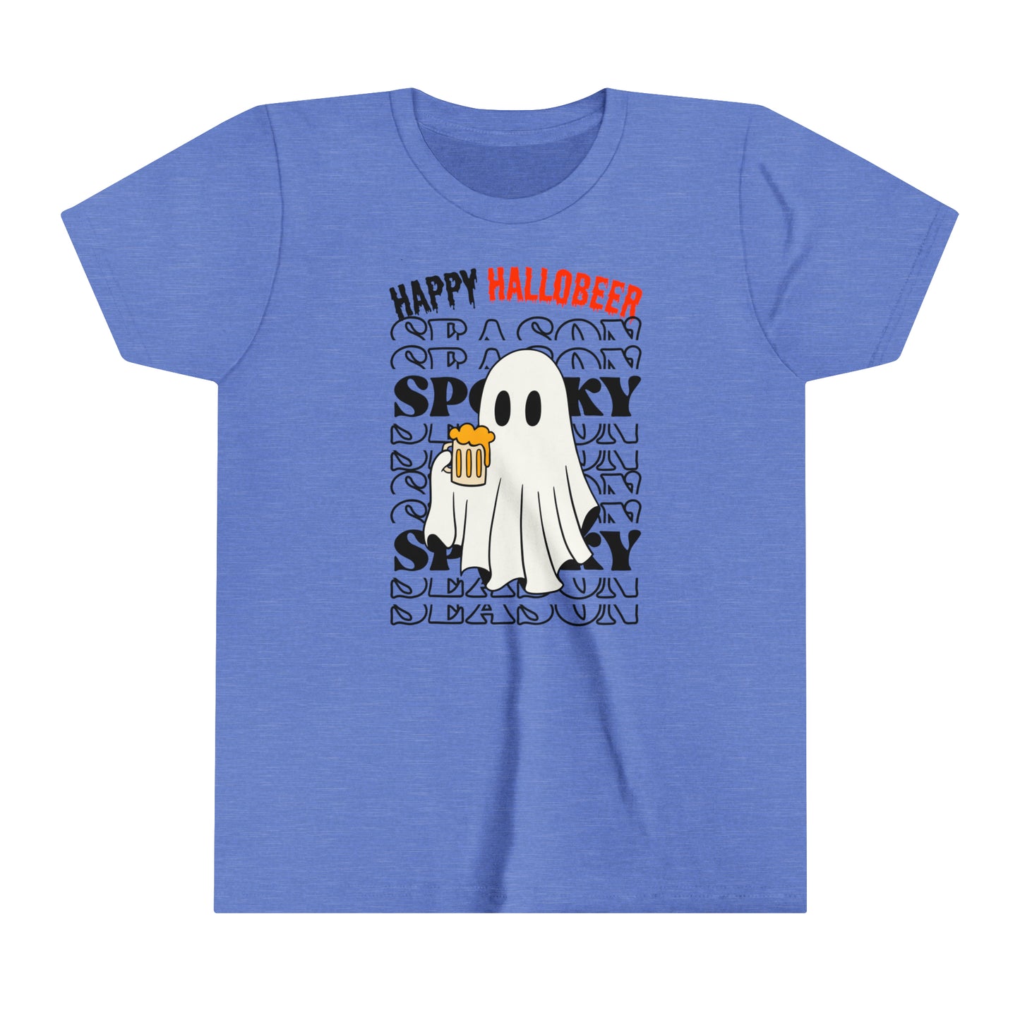 T-shirt à manches courtes pour jeunes - Halloween - Petit Fantôme - 01