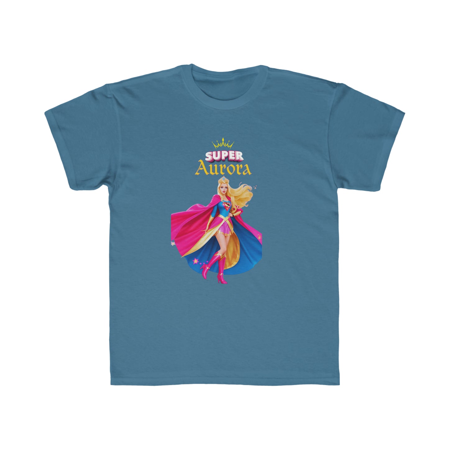 Camiseta de corte regular para niños - Princesas Heroína Aurora - 02