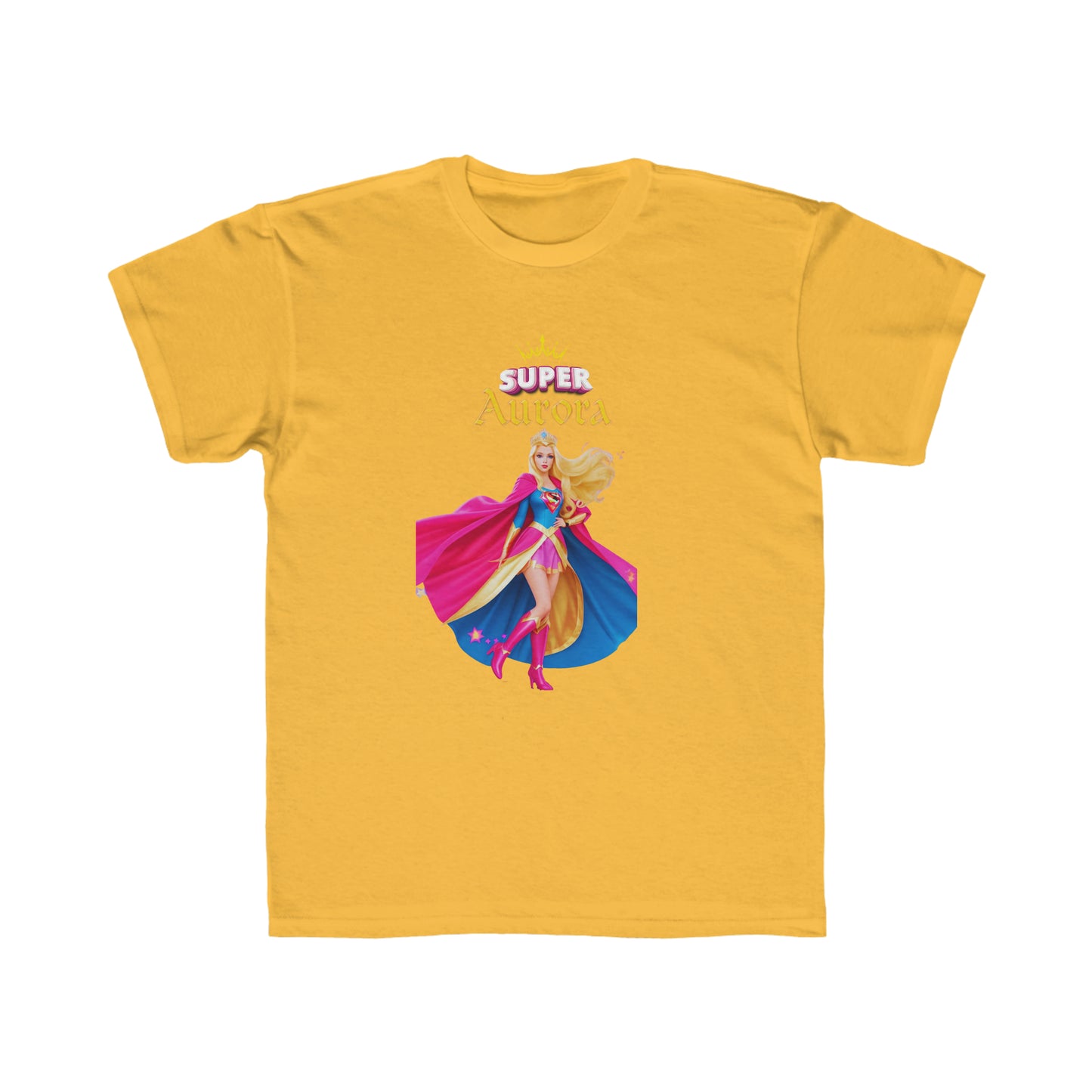 Camiseta de corte regular para niños - Princesas Heroína Aurora - 02