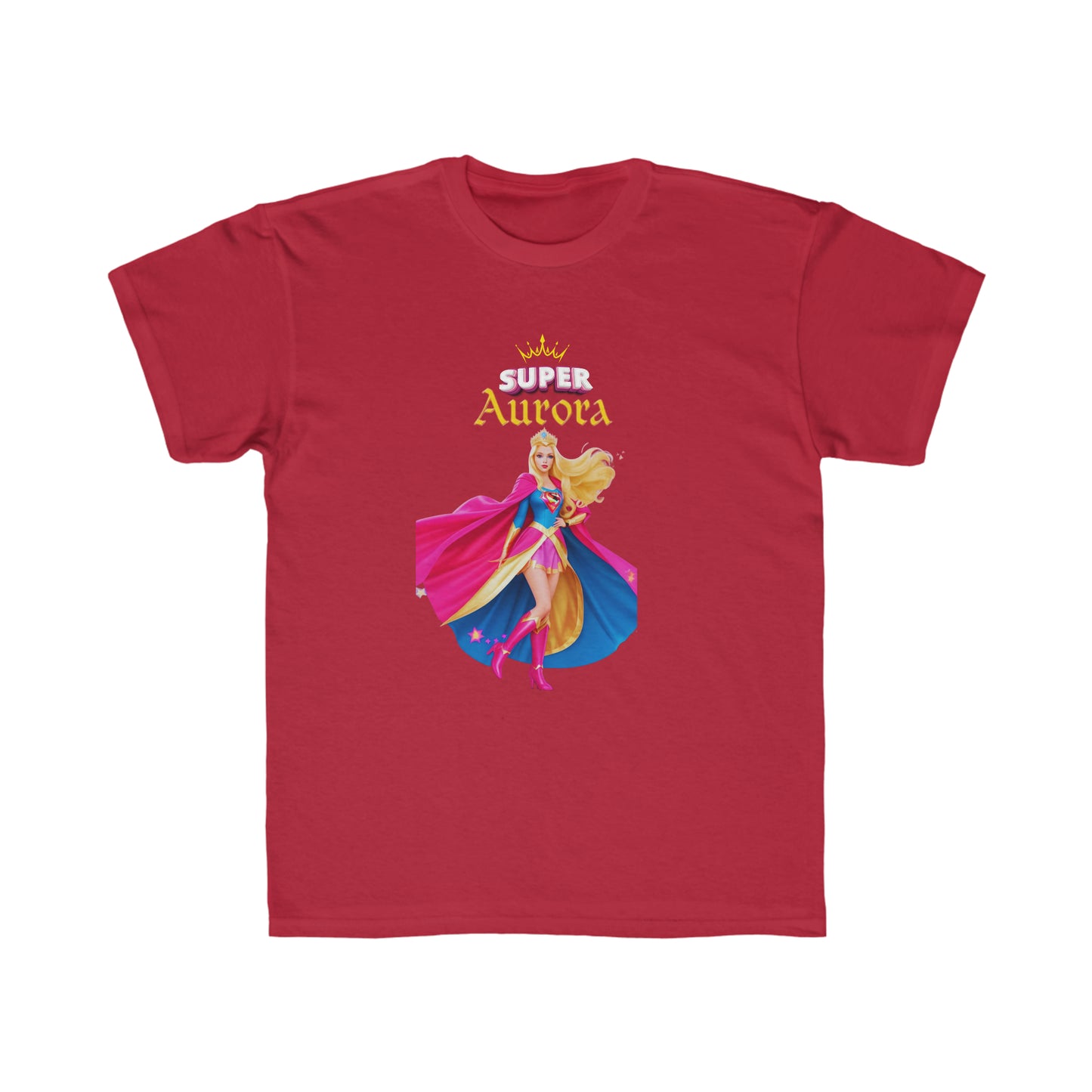 Camiseta de corte regular para niños - Princesas Heroína Aurora - 02