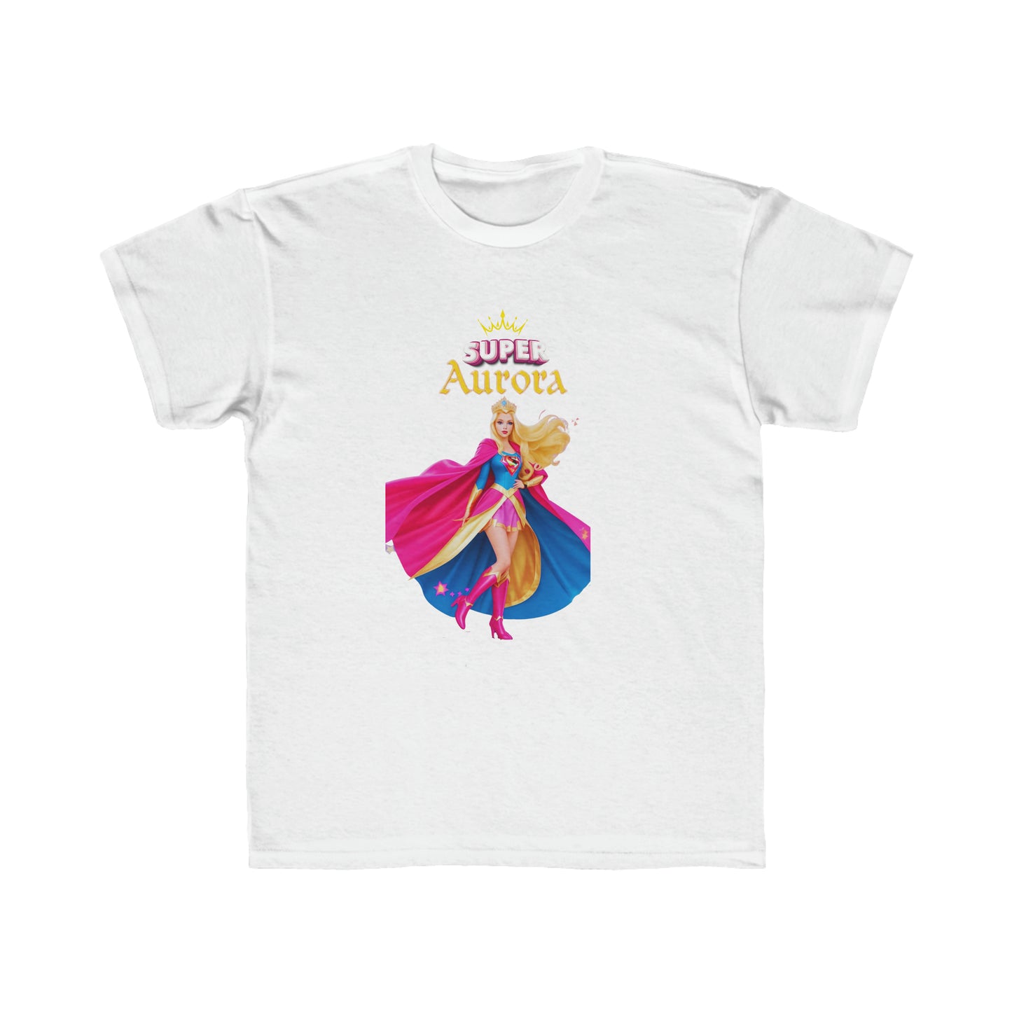 Camiseta de corte regular para niños - Princesas Heroína Aurora - 02