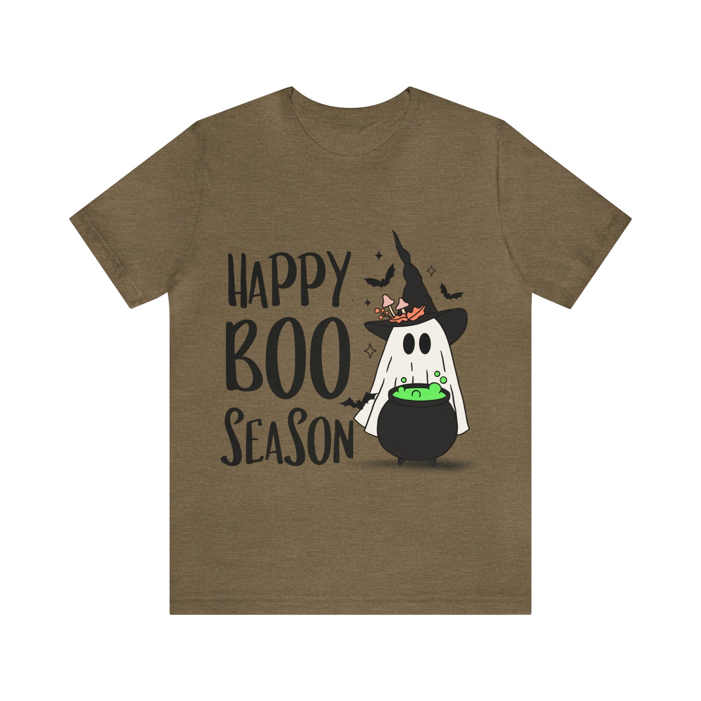 Tee-shirt à manches courtes en jersey unisexe - Halloween - Petit Fantôme - 20