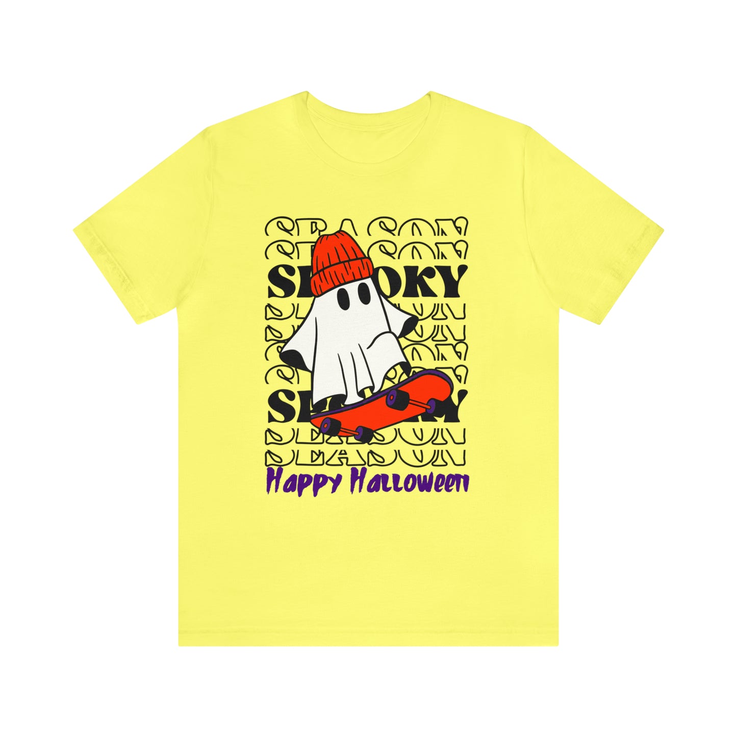 Camiseta de manga corta de jersey unisex - Halloween - Pequeño fantasma - 02