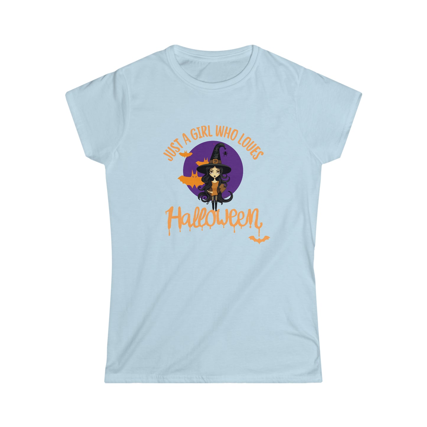 T-shirt Softstyle pour femmes - Halloween - Just a Girl - 01