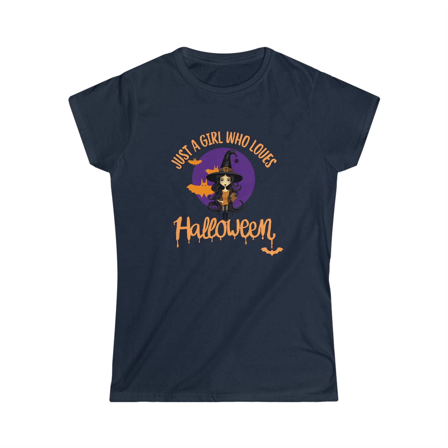 T-shirt Softstyle pour femmes - Halloween - Just a Girl - 01
