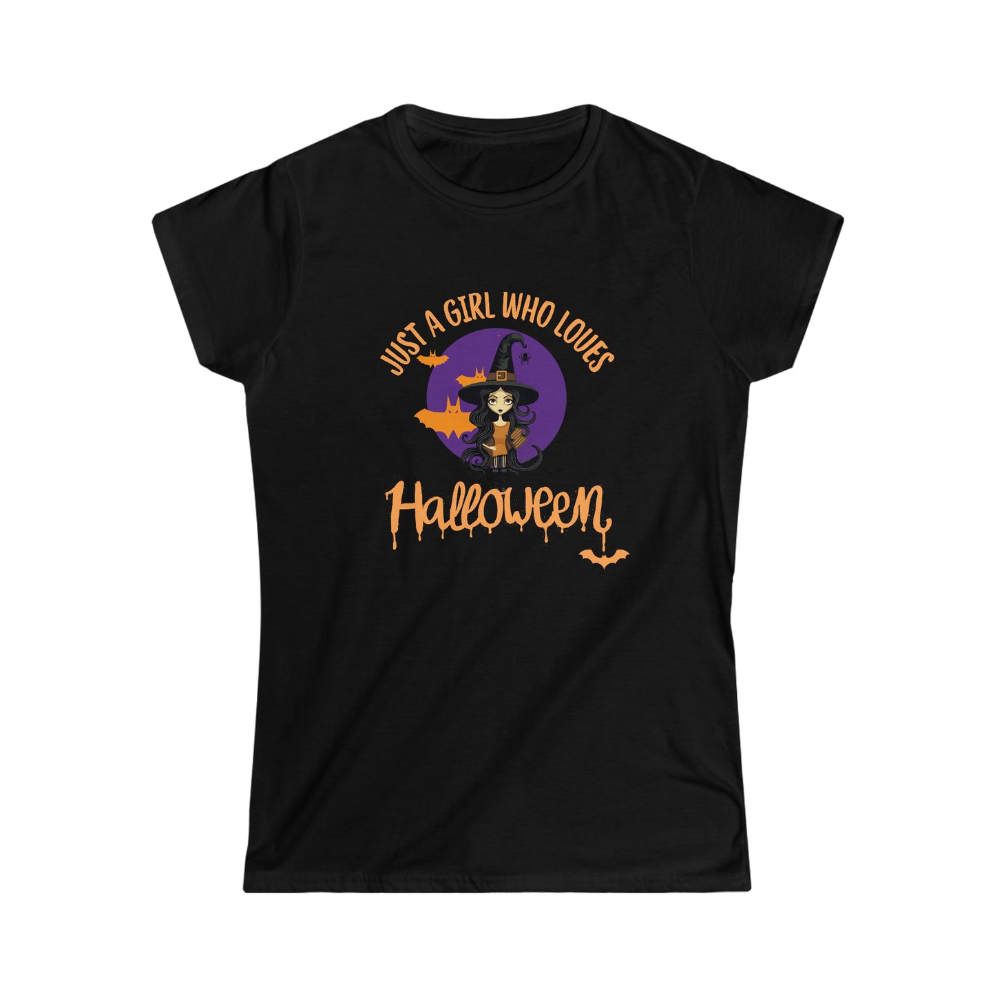 T-shirt Softstyle pour femmes - Halloween - Just a Girl - 01