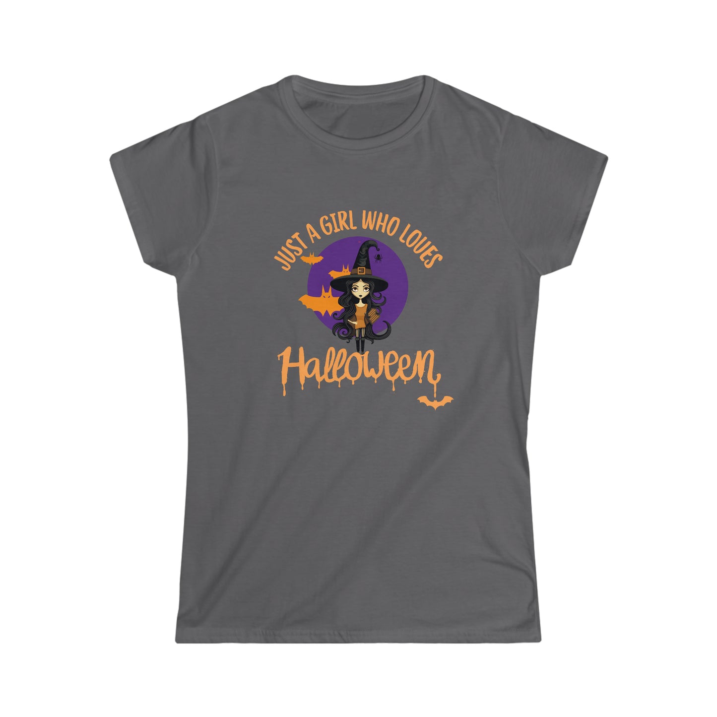 T-shirt Softstyle pour femmes - Halloween - Just a Girl - 01