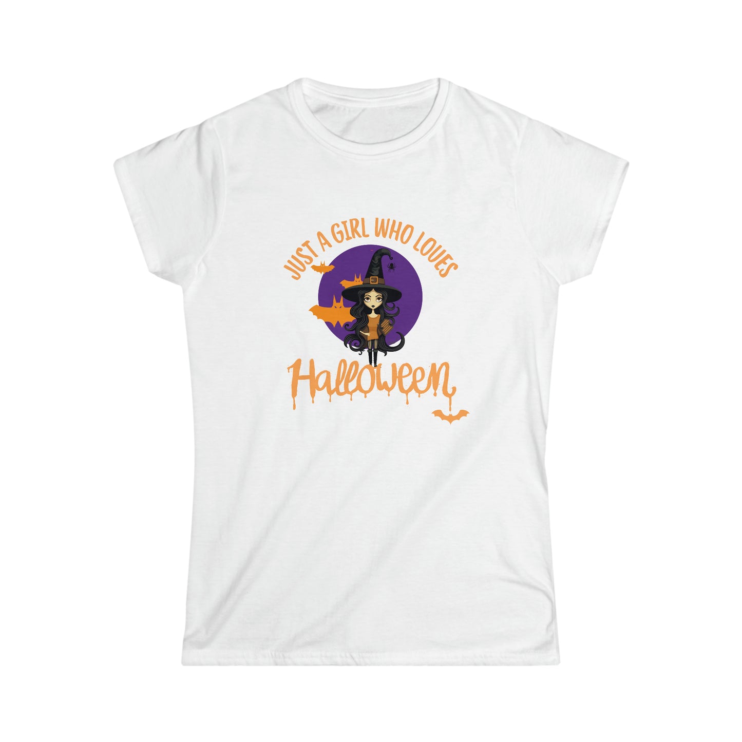T-shirt Softstyle pour femmes - Halloween - Just a Girl - 01