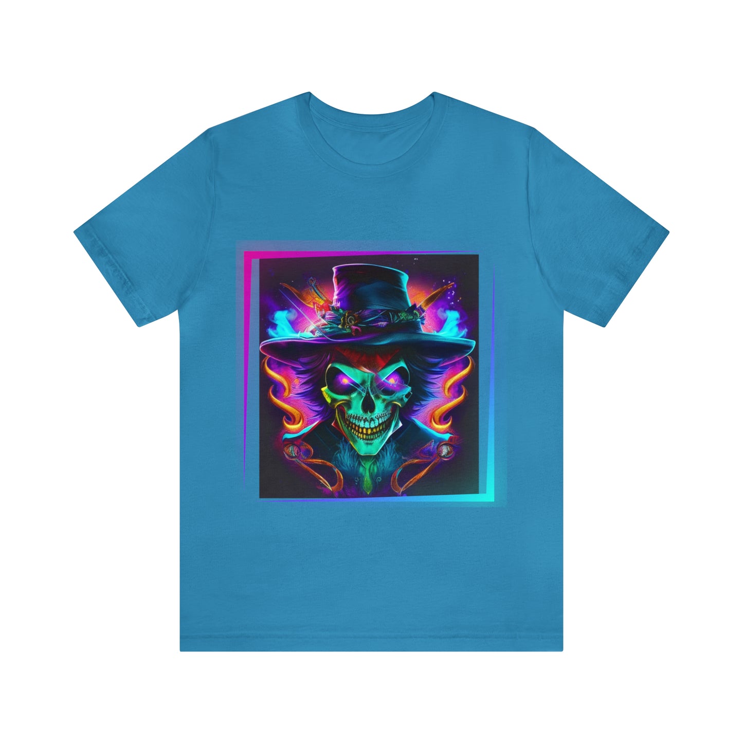 Camiseta de manga corta unisex Jersey - Calaveras de brujas de Halloween - 01