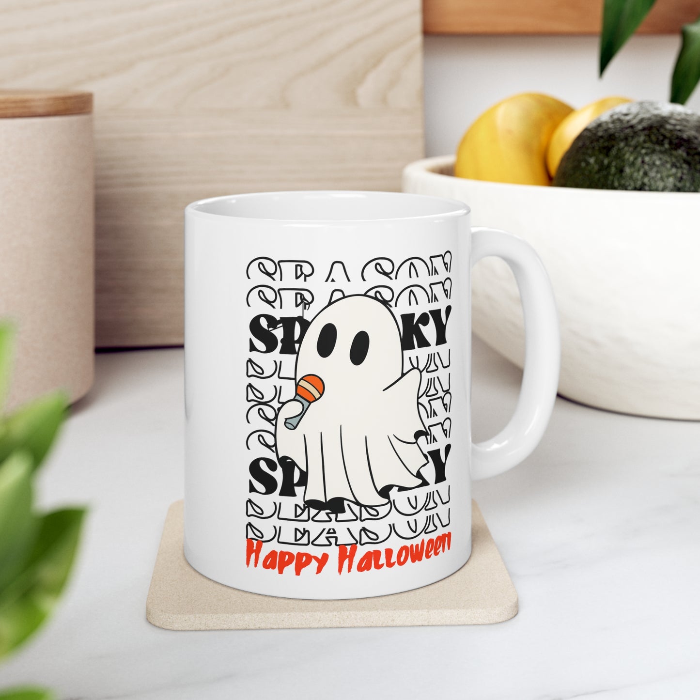 Taza de Cerámica 11oz - Halloween - Pequeño Fantasma - 06