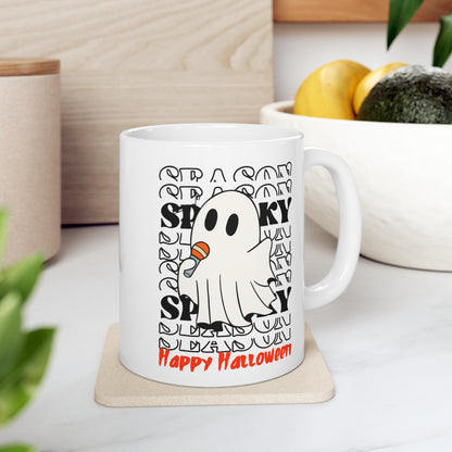 Ceramic Mug 11oz - Halloween - Little Ghost - 06