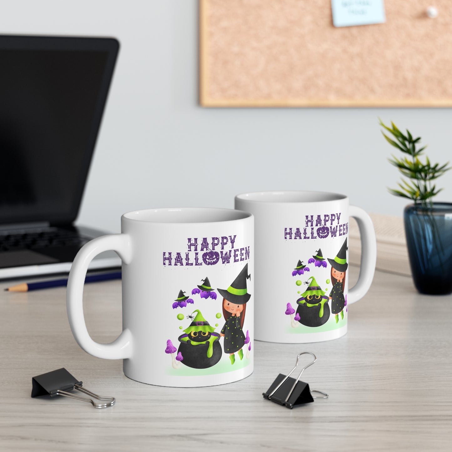 Mug en céramique 11oz - Halloween - Jeune sorcière - 01