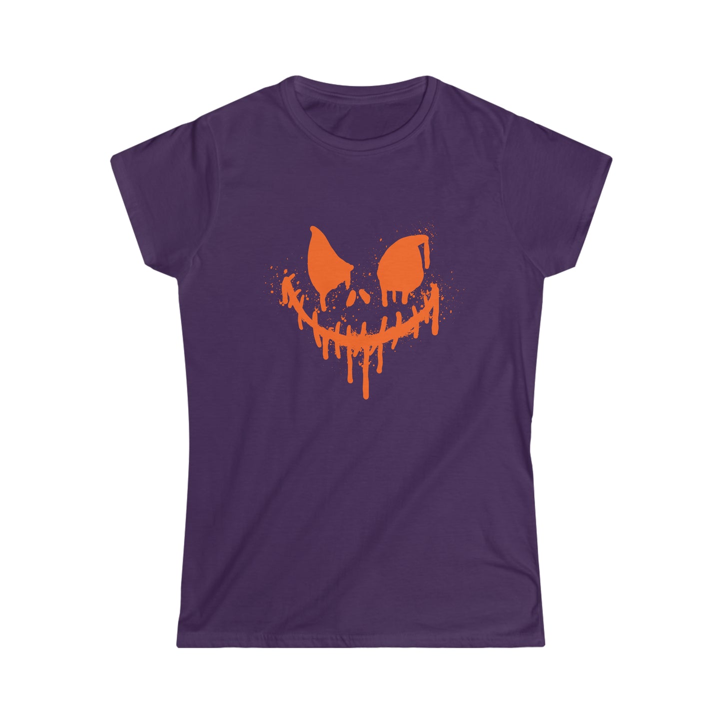 Tee-shirt Softstyle Femme - Visage d'horreur d'Halloween - 01
