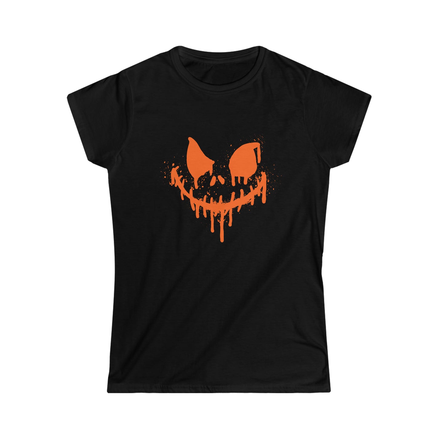 Tee-shirt Softstyle Femme - Visage d'horreur d'Halloween - 01