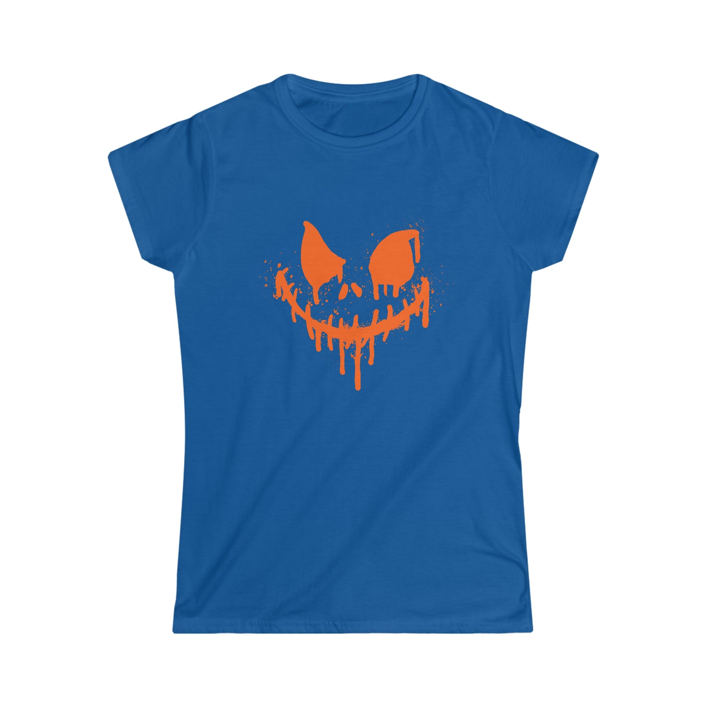 Tee-shirt Softstyle Femme - Visage d'horreur d'Halloween - 01