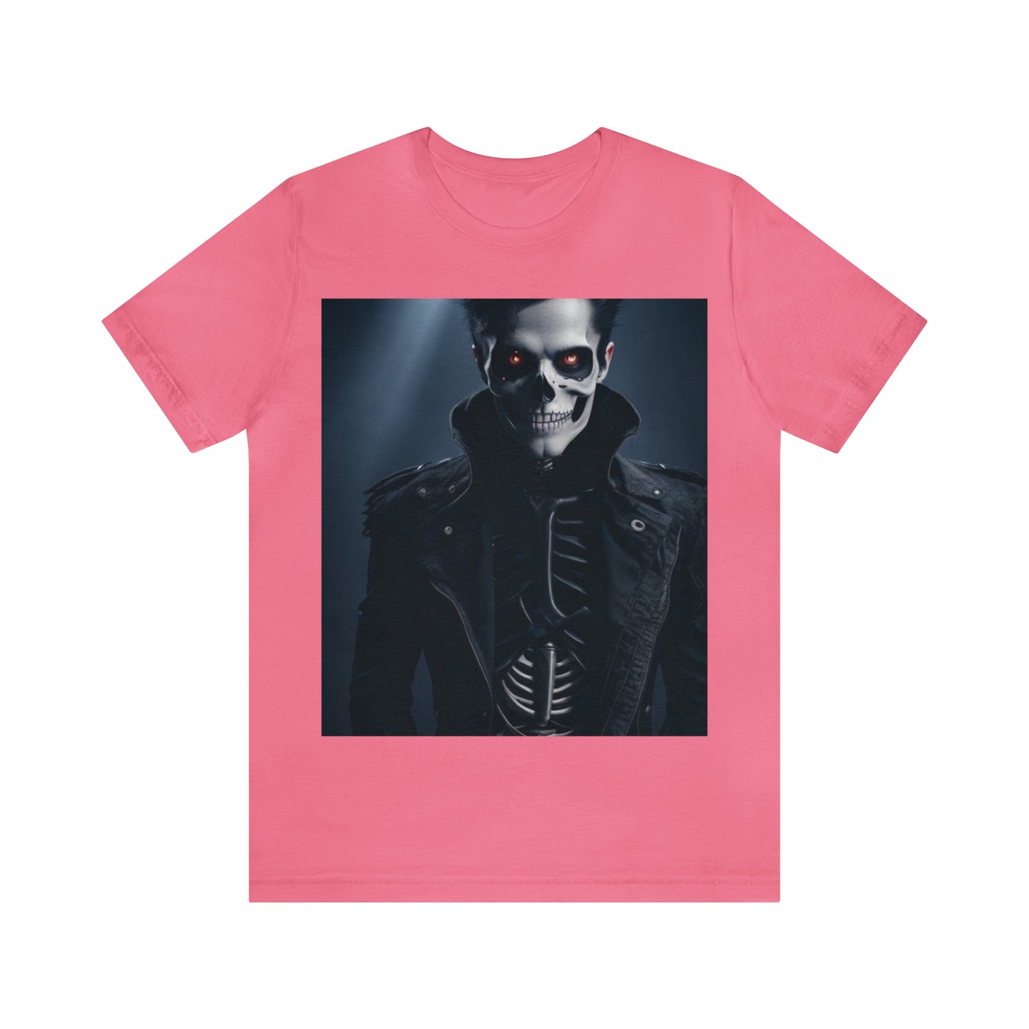 Camiseta de manga corta Unisex Jersey - Halloween Skeleton man AI - 02