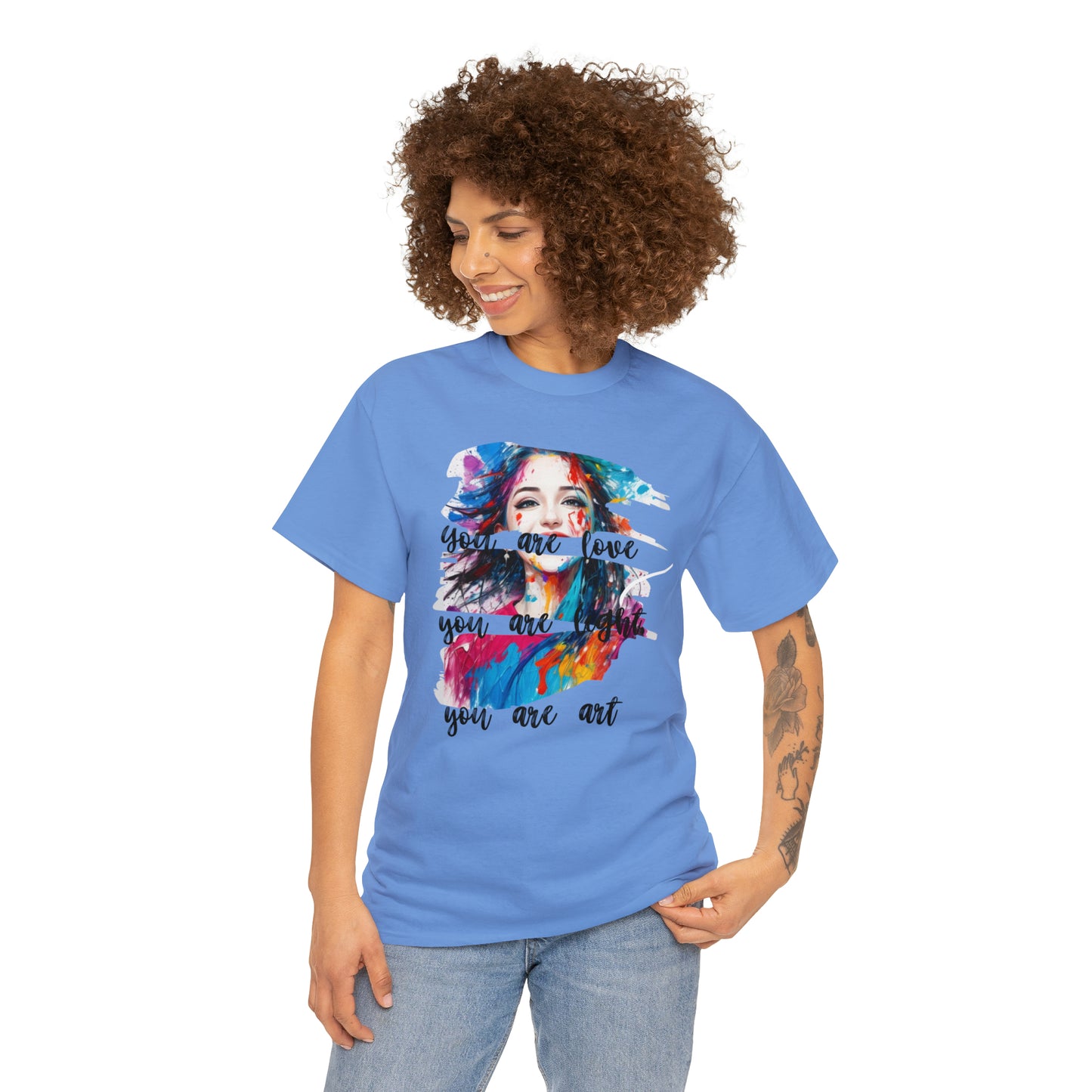 Camiseta unisex de algodón pesado - Amor y libertad - 03