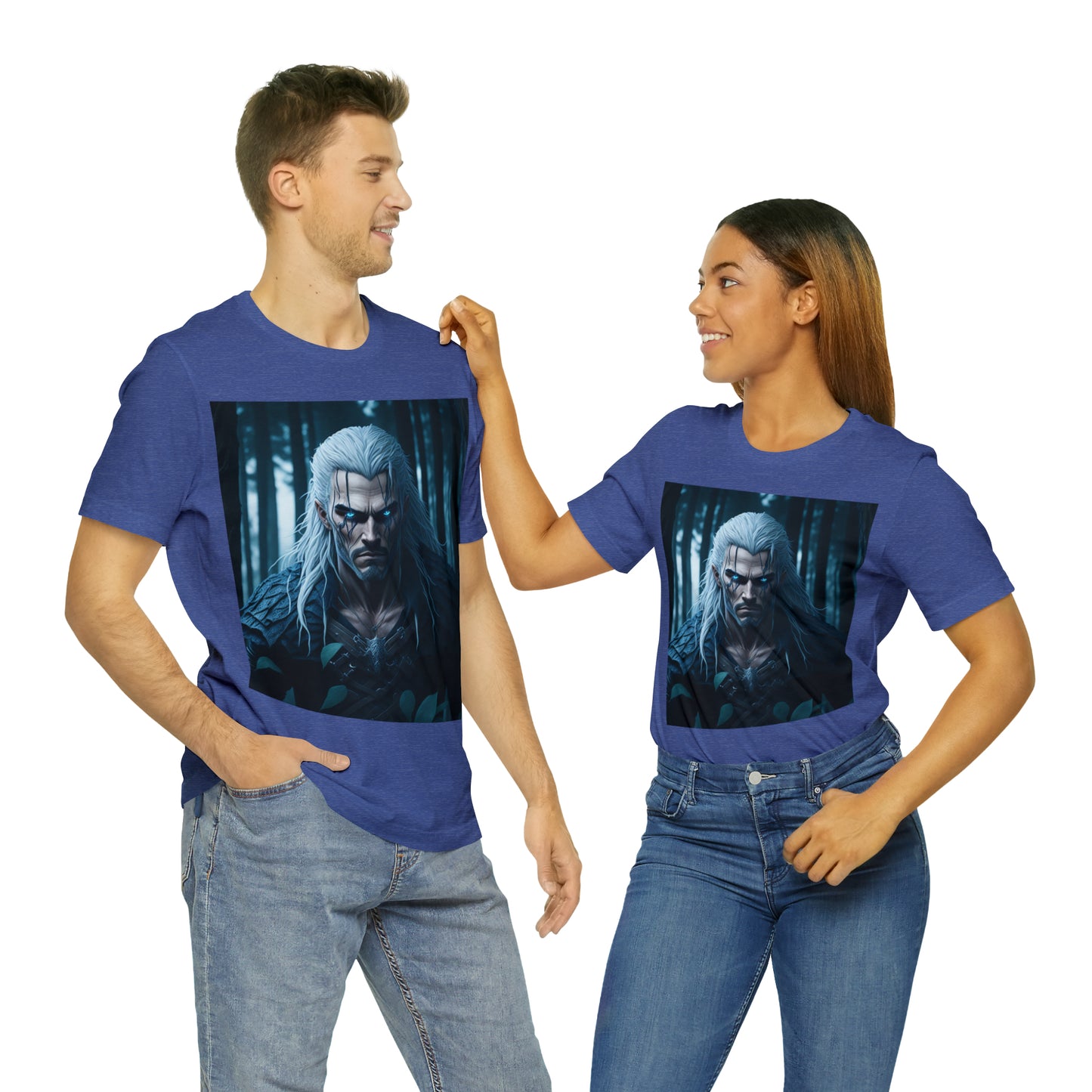 Camiseta de manga corta Unisex Jersey - Halloween Witch man AI - 02