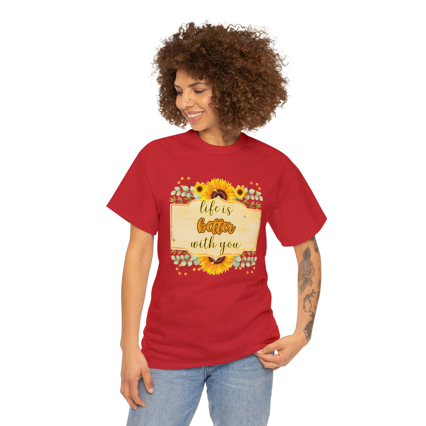Camiseta unisex de algodón pesado - Amor y libertad - 08