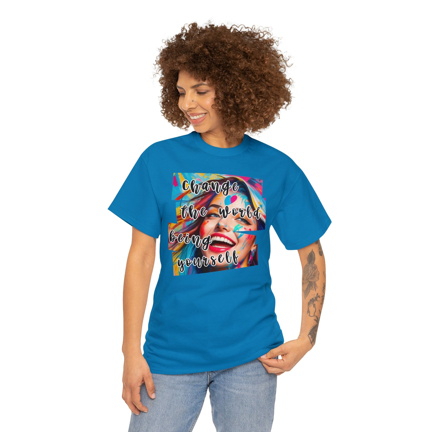 Camiseta unisex de algodón pesado - Amor y libertad - 02
