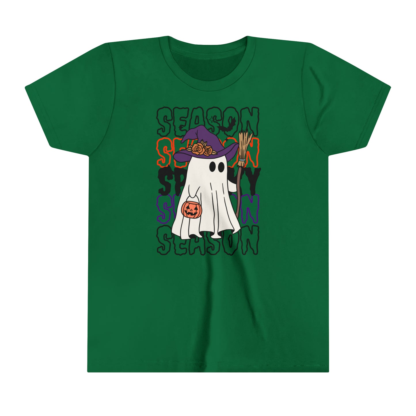 T-shirt à manches courtes pour jeunes - Halloween - Petit Fantôme - 13