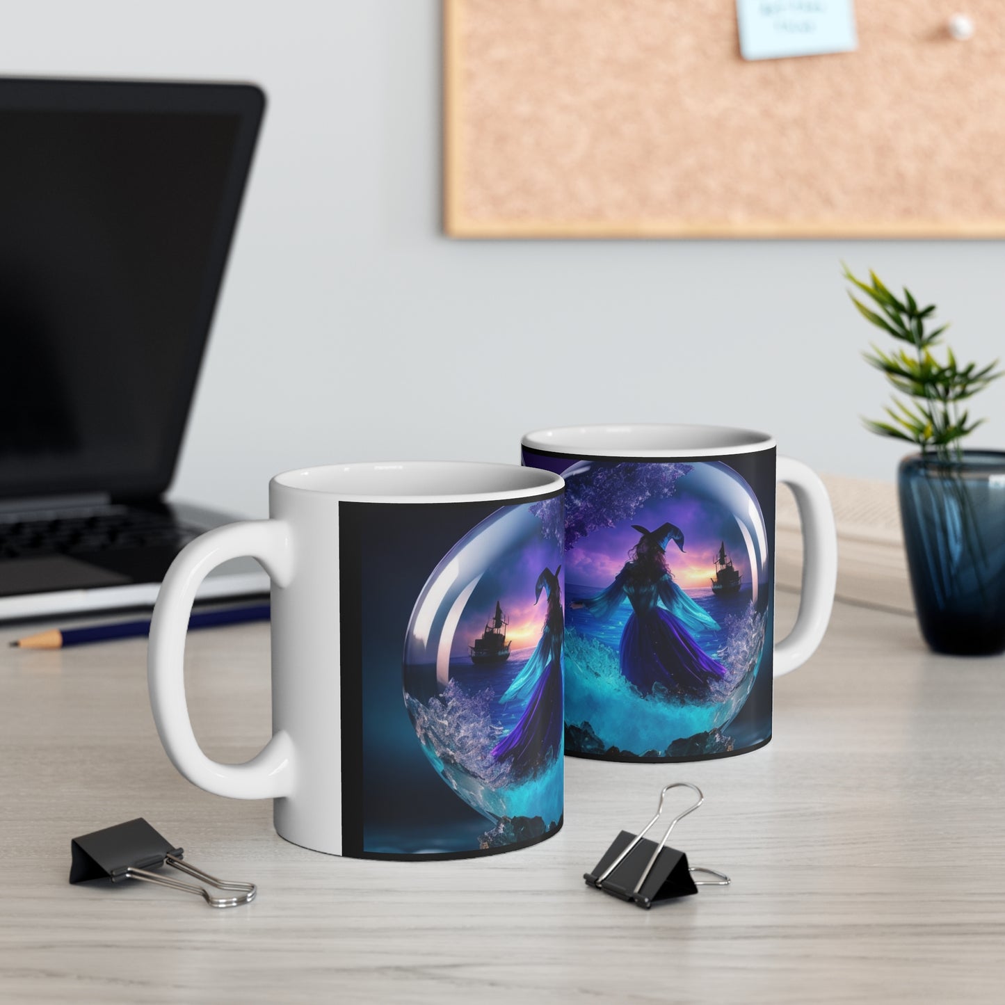 Taza de Cerámica 11oz - Bruja de Halloween AI - 01