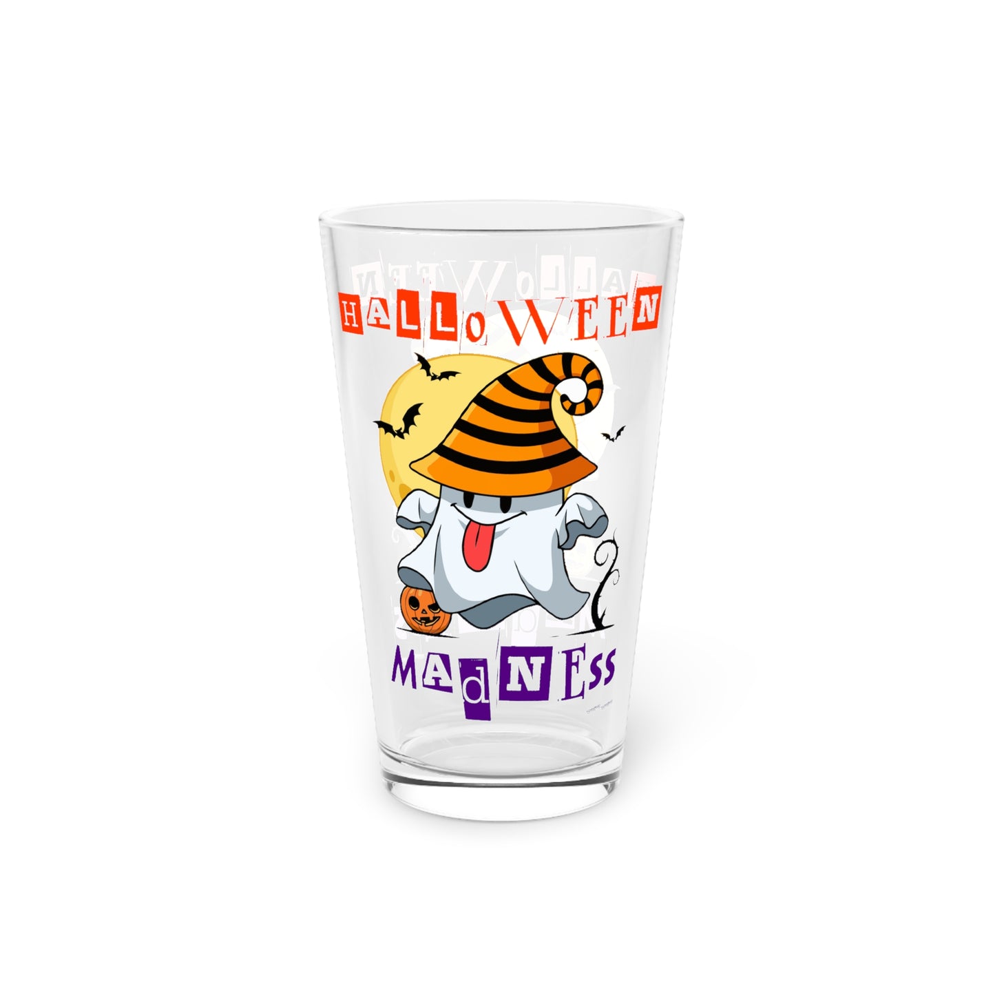 Vaso de pinta, 16 oz - Halloween - Pequeño fantasma - 04
