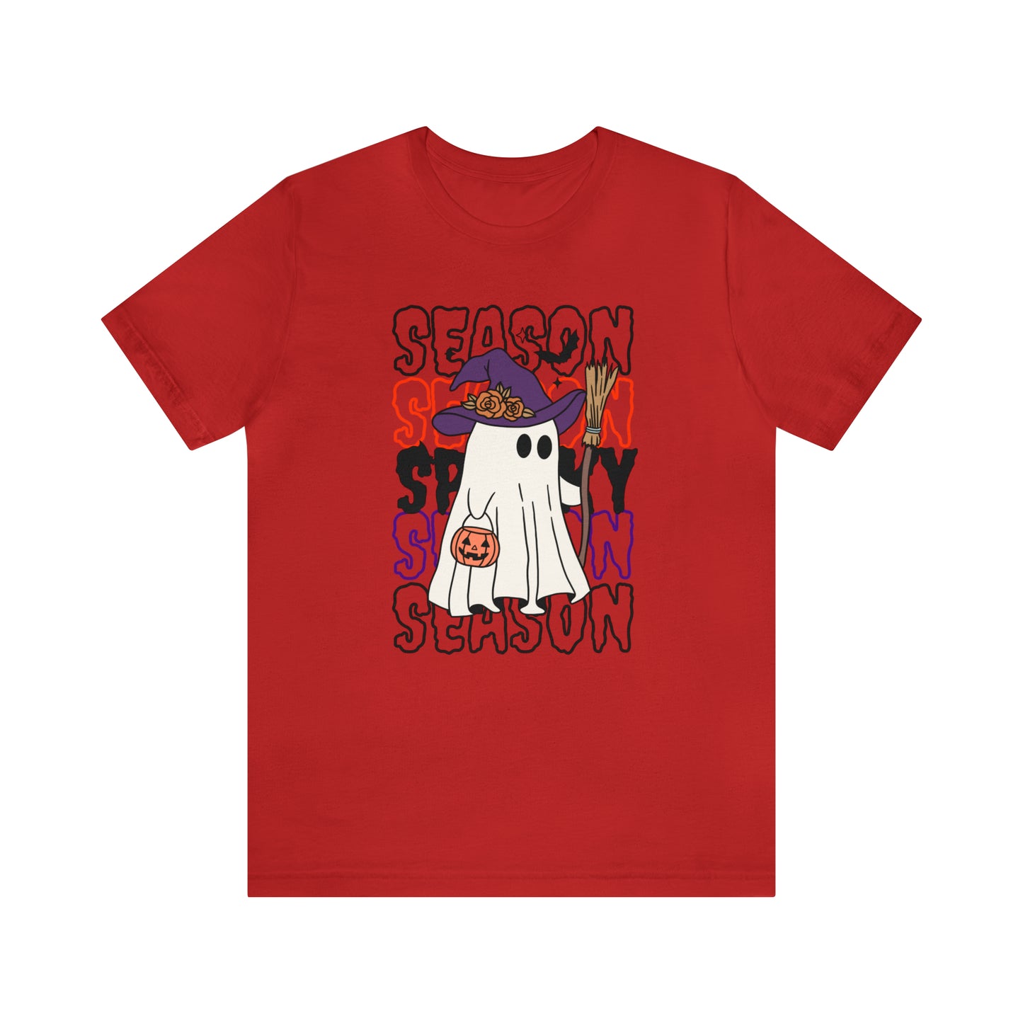 Camiseta de manga corta de jersey unisex - Halloween - Pequeño fantasma - 13
