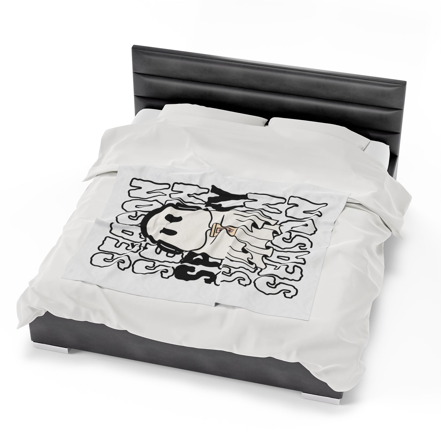 Couverture en Peluche en Velours - Halloween - Petit Fantôme - 16