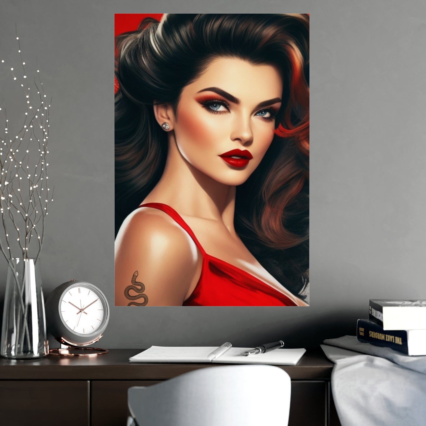 Pósters - Mujer elegante - Pósters verticales mate - 04
