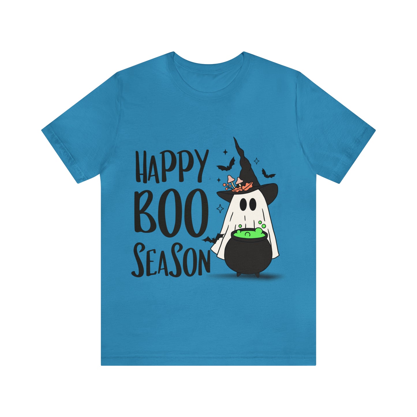 Tee-shirt à manches courtes en jersey unisexe - Halloween - Petit Fantôme - 20