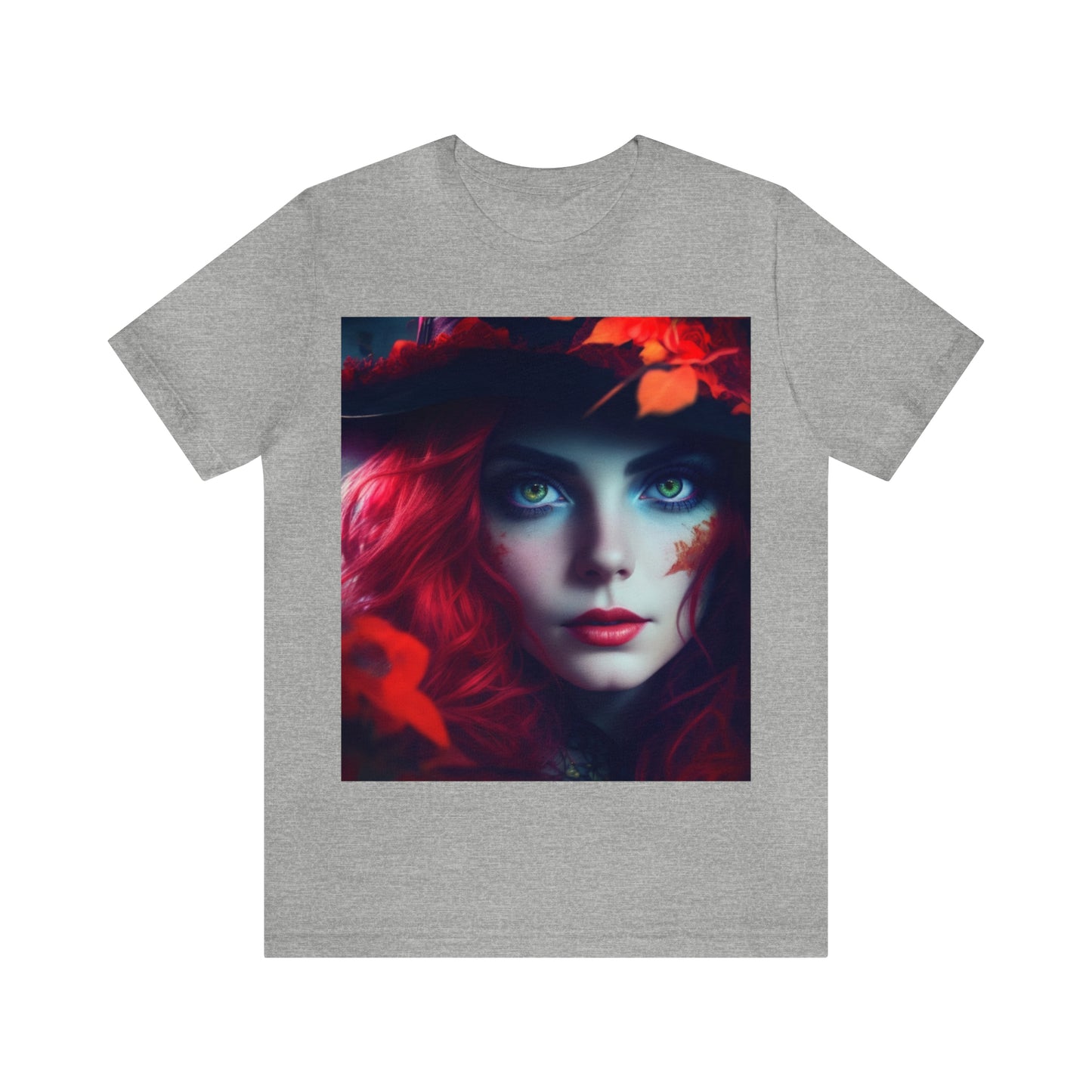 Camiseta de manga corta unisex Jersey - Halloween Witch AI - 04