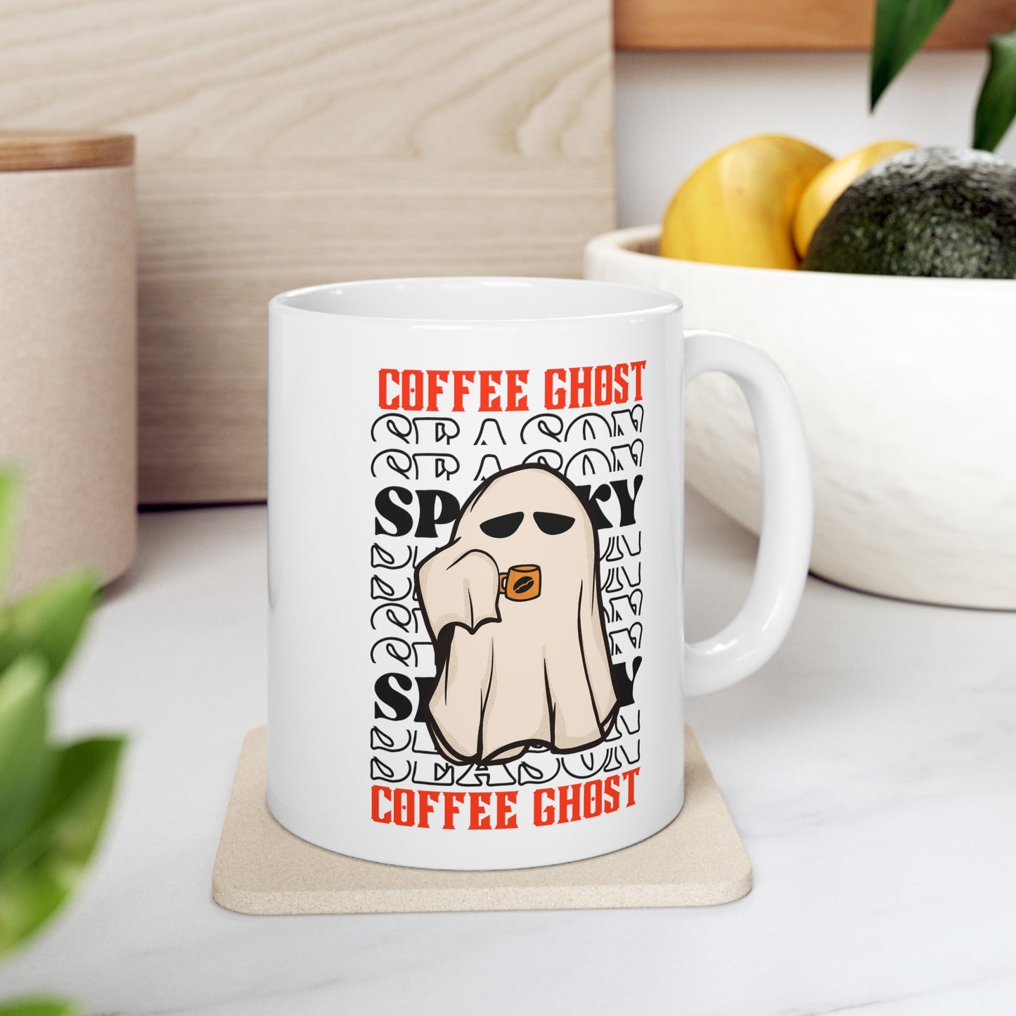 Mug en céramique 11oz - Halloween - Petit Fantôme - 12