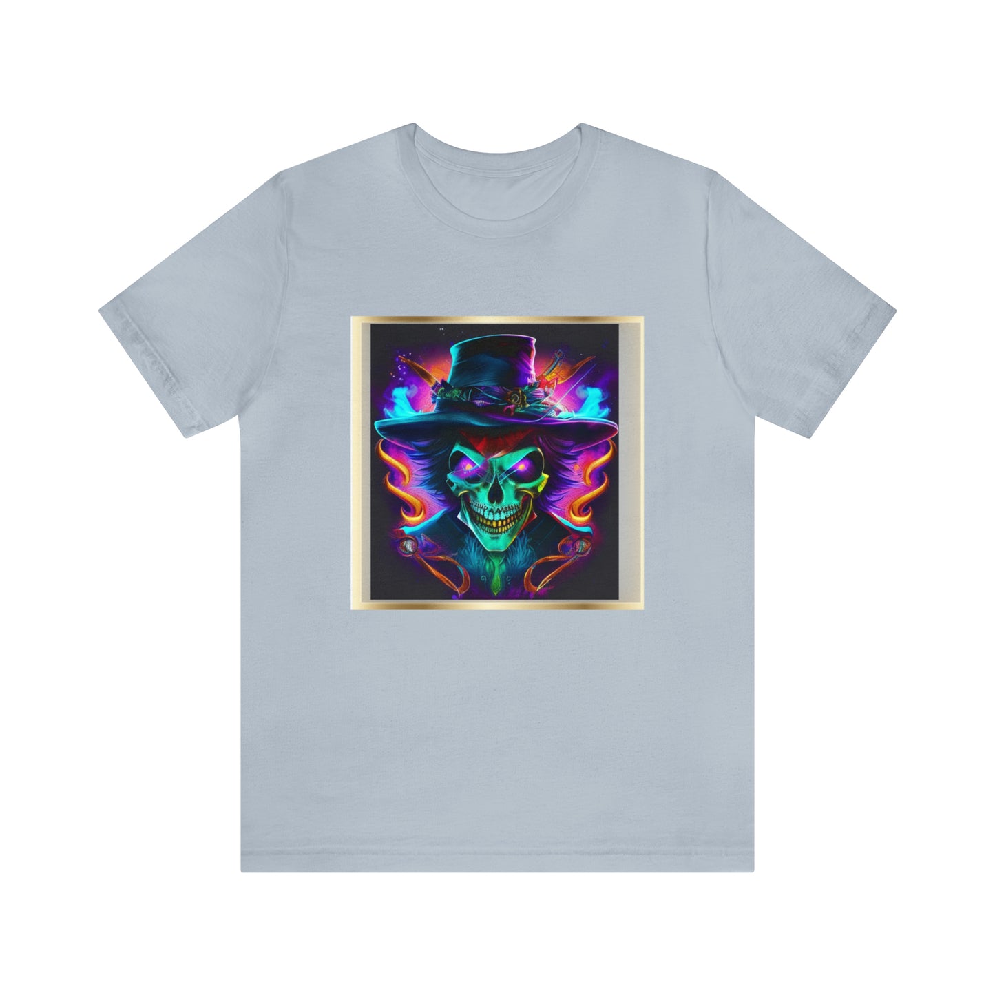 Camiseta de manga corta unisex Jersey - Calaveras de brujas de Halloween - 09