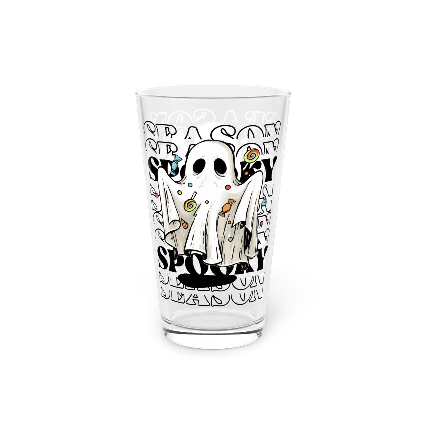 Vaso de pinta, 16 oz - Halloween - Pequeño fantasma - 05