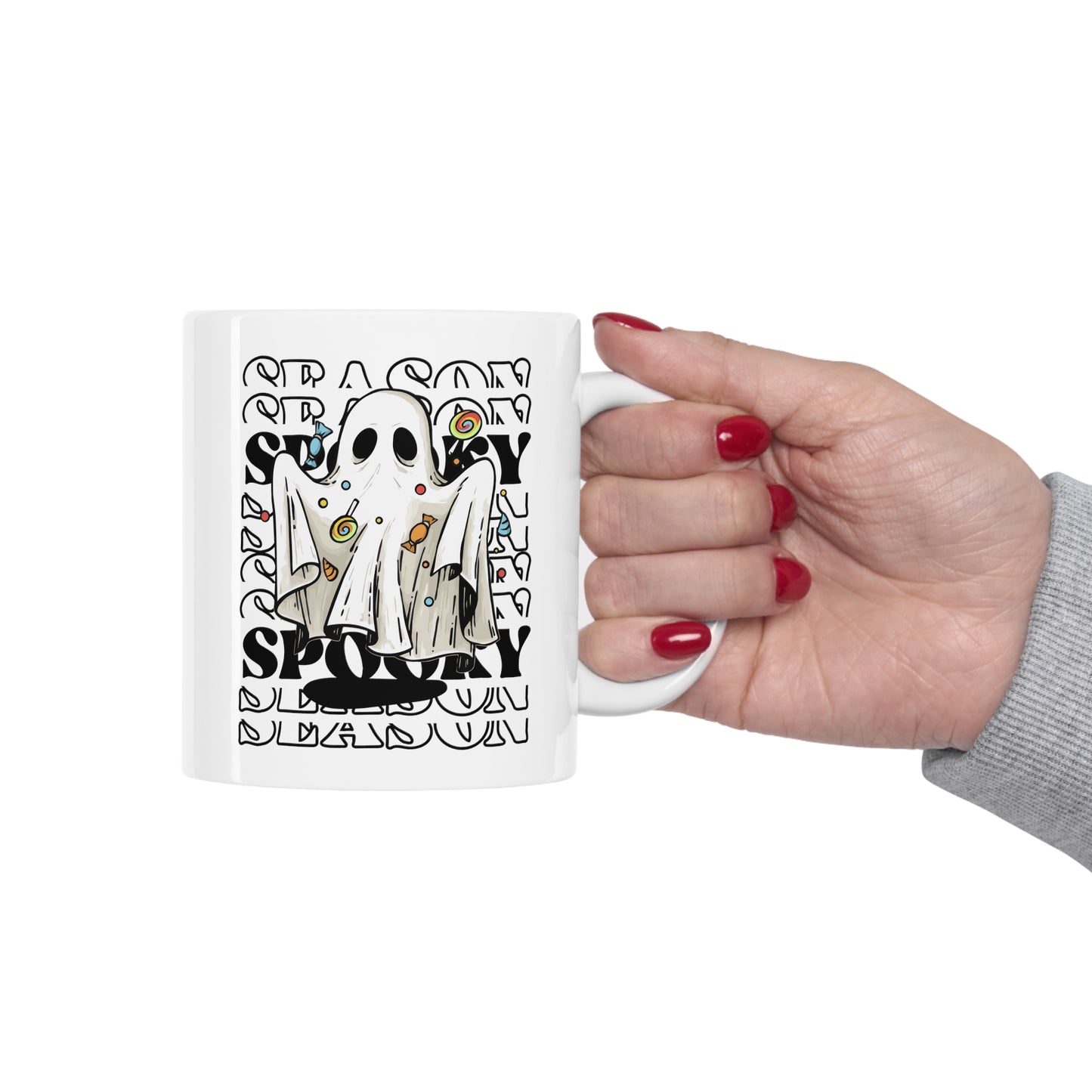 Taza de Cerámica 11oz - Halloween - Pequeño Fantasma - 05