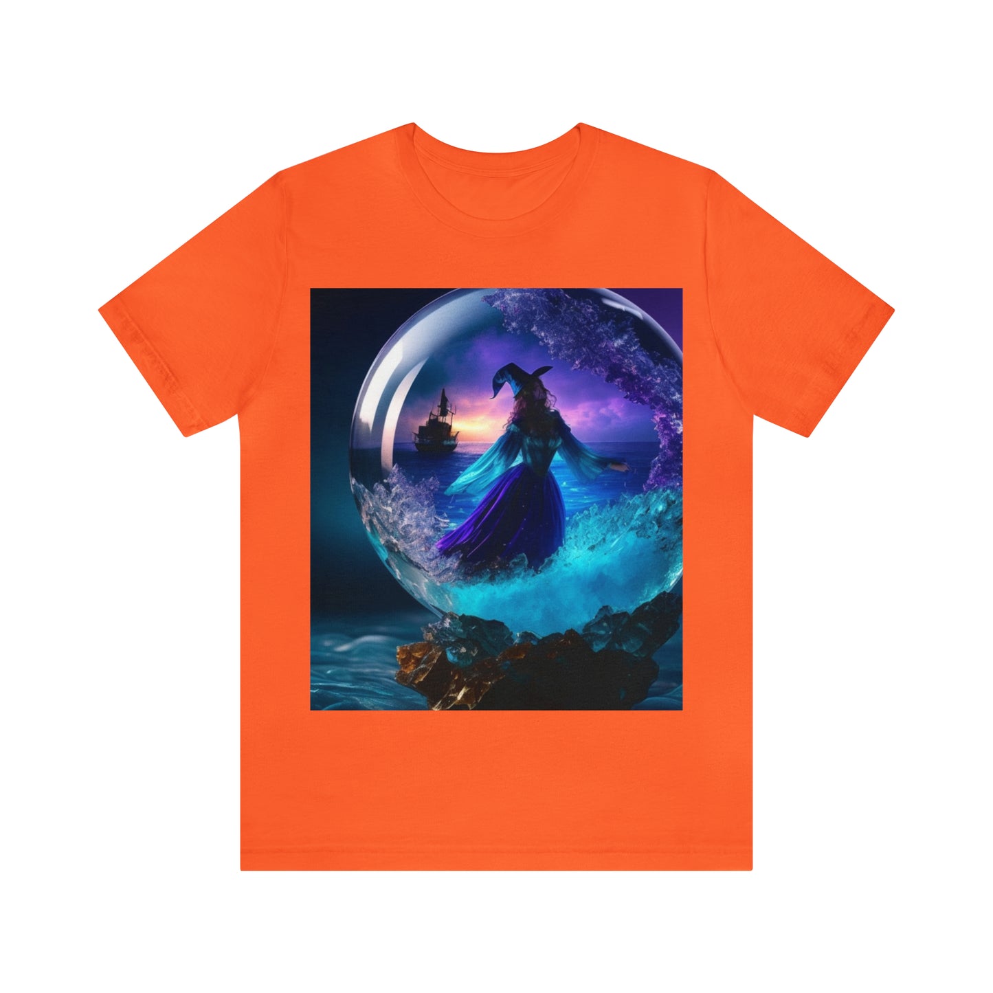 Camiseta de manga corta unisex Jersey - Halloween Witch AI - 01