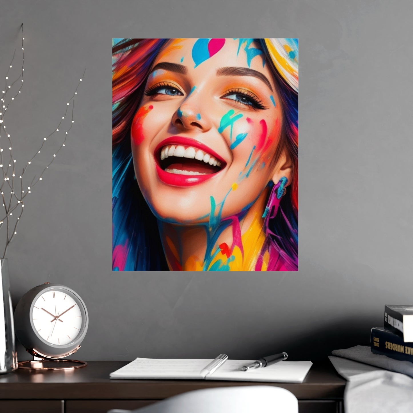 Posters - Colorful and happy face - Vertical Matte Posters - 01