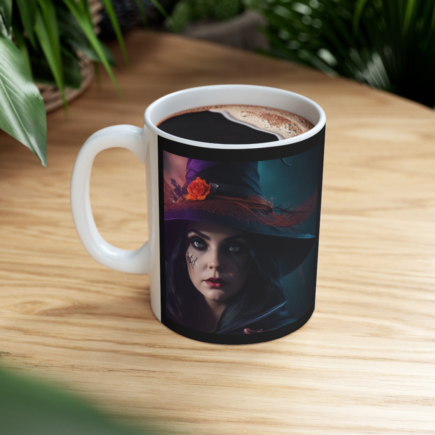 Taza de Cerámica 11oz - Bruja de Halloween AI - 06