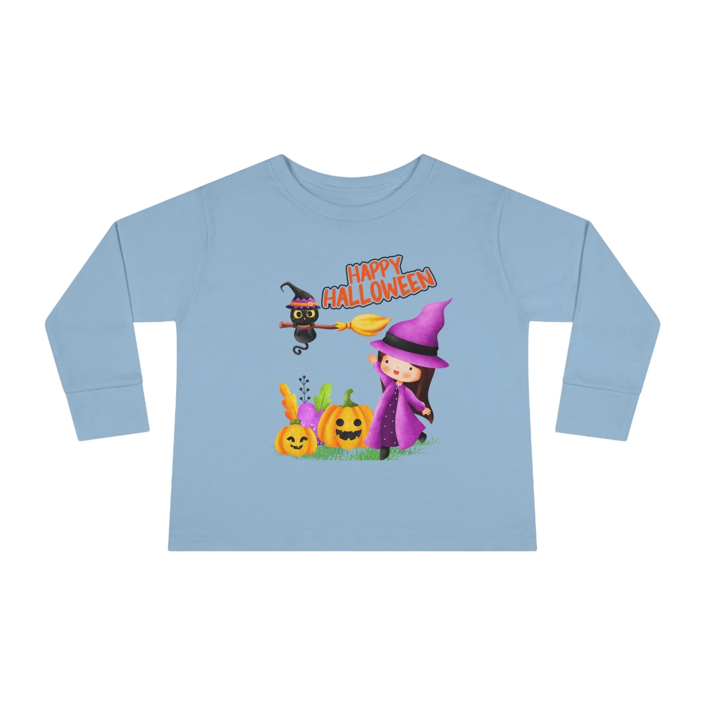 Tee-shirt à manches longues pour tout-petits - Halloween - Jeune sorcière - 02
