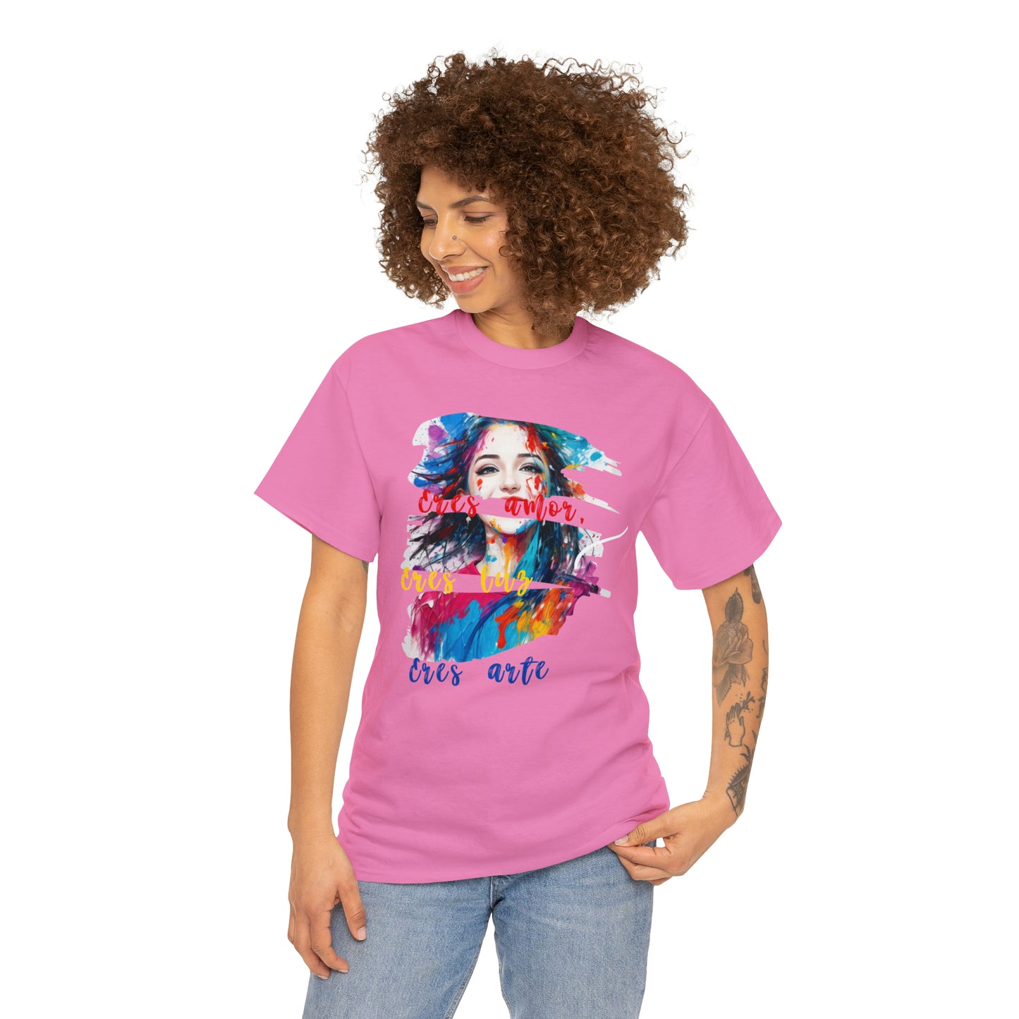 Camiseta unisex de algodón pesado - Amor y libertad - 04