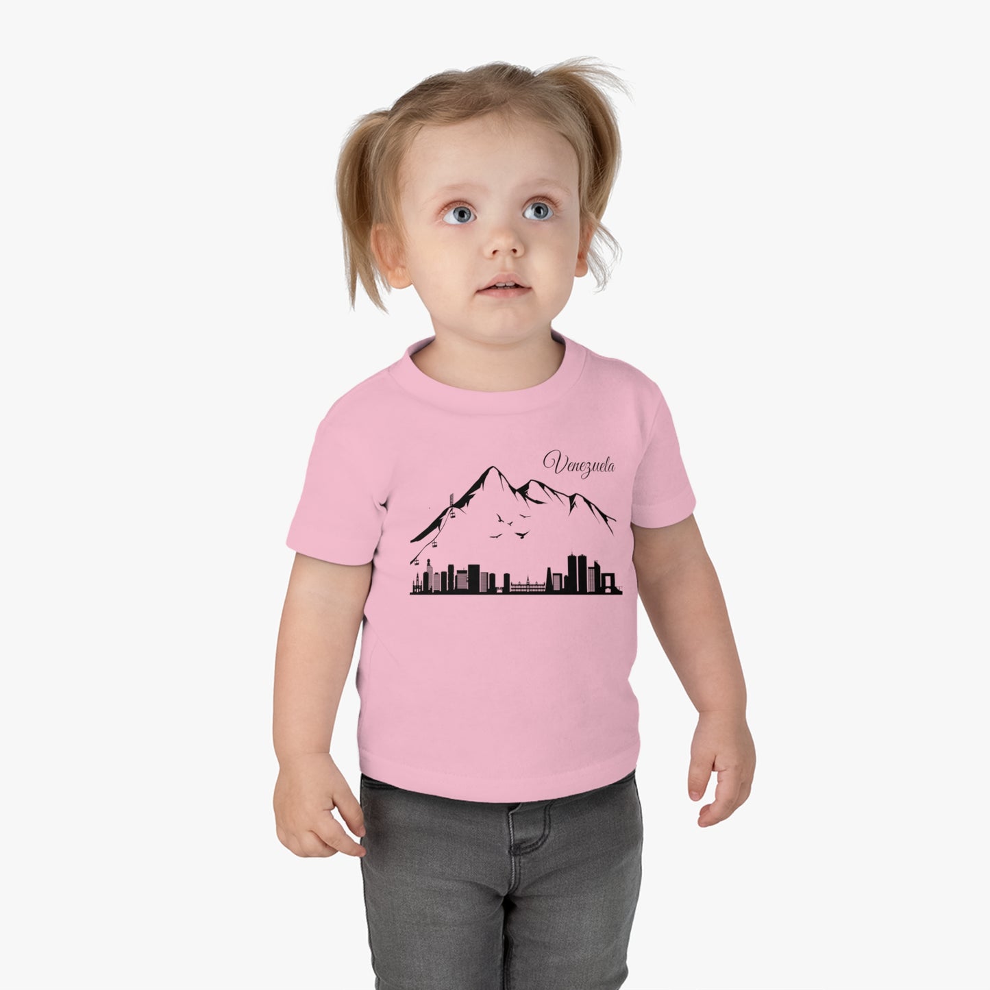 Camiseta Infantil Jersey de Algodón - Silueta de Caracas