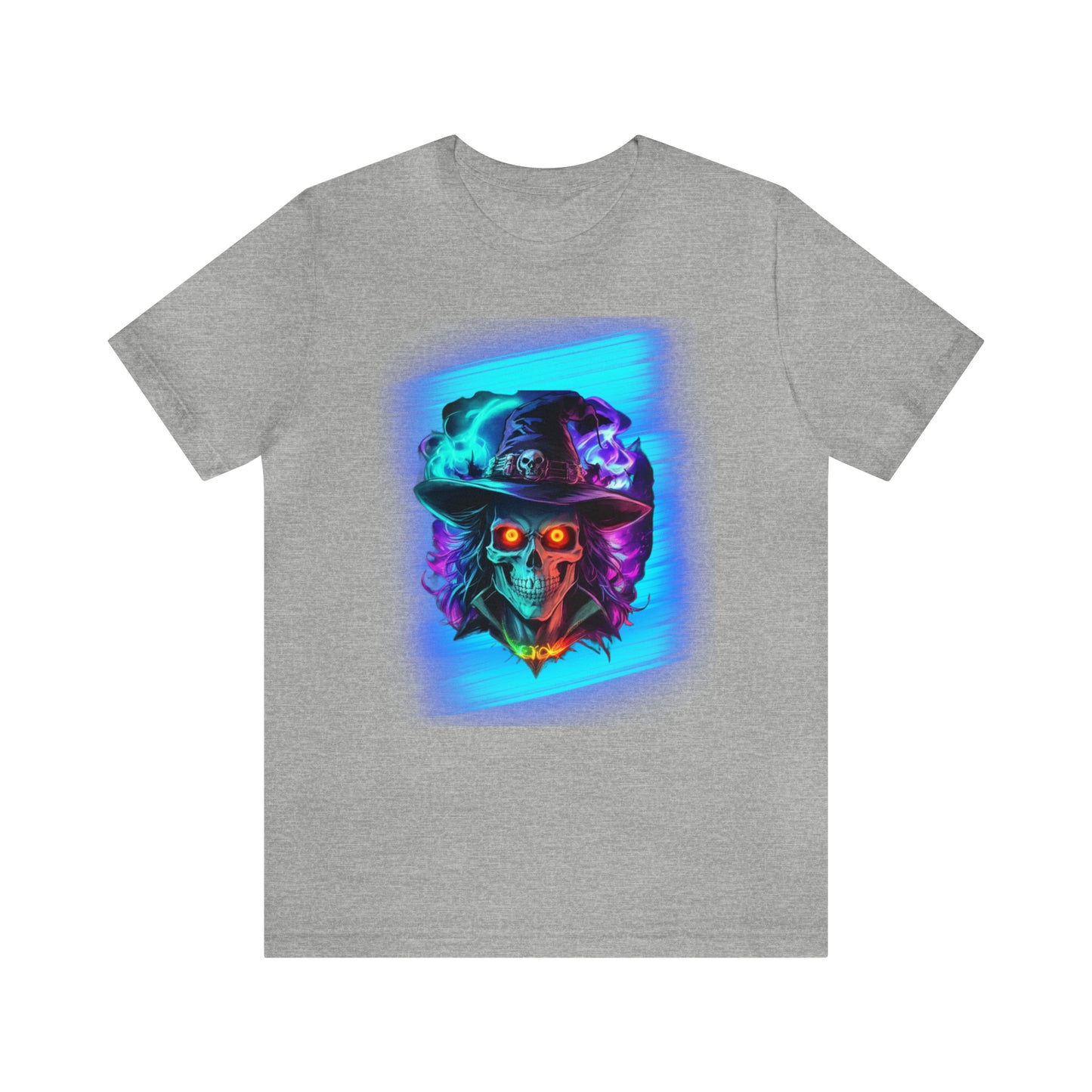 Camiseta de manga corta unisex Jersey - Calaveras de brujas de Halloween - 08