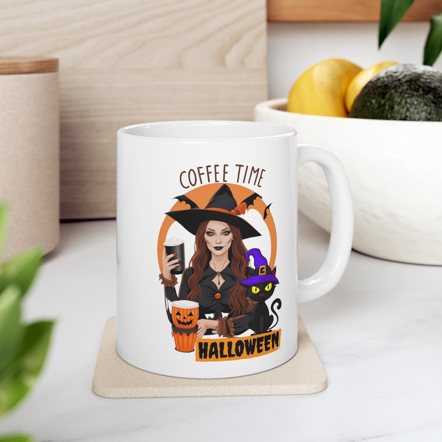 Mug en céramique 11oz - Sorcière d'Halloween - 02