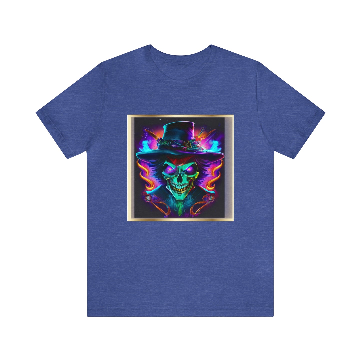Camiseta de manga corta unisex Jersey - Calaveras de brujas de Halloween - 09
