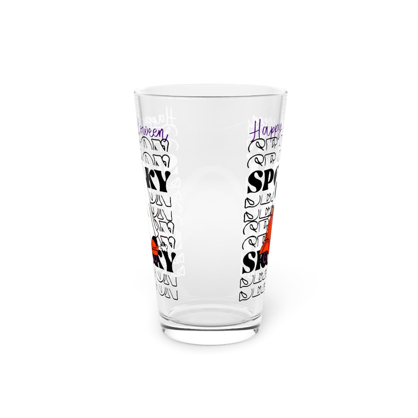Vaso de pinta, 16 oz - Halloween - Pequeño fantasma - 09